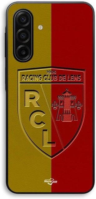 Maniacase Schutzhülle für Samsung Galaxy A56 mit RCL LENS Logo in Schwarz, Gelb und Rot - Bild 1