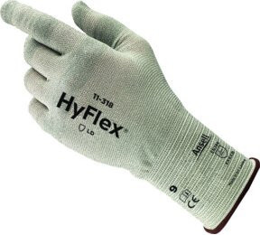 Ansell HyFlex 11-318 Schnittresistenter Arbeitshandschuh in Grau, Größe 7 - Bild 1