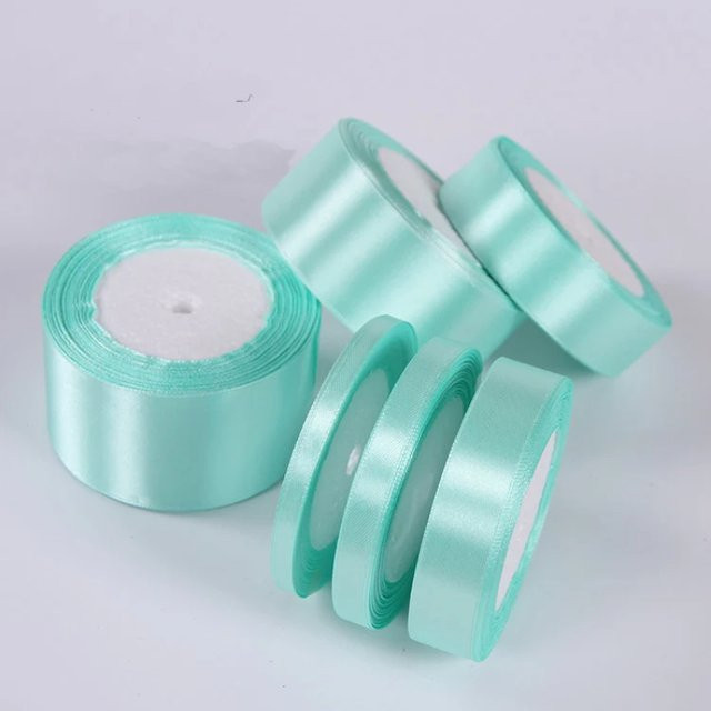 Wusmart Satinband Rolle für DIY Dekoration, Hochzeit und Geschenkverpackung, 25 Yards pro Rolle - Bild 1