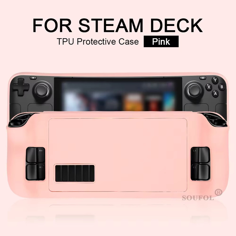 MBCHIPSTAR Silikon Schutzhülle für Steam Deck Spielkonsole in Weiß - Bild 5