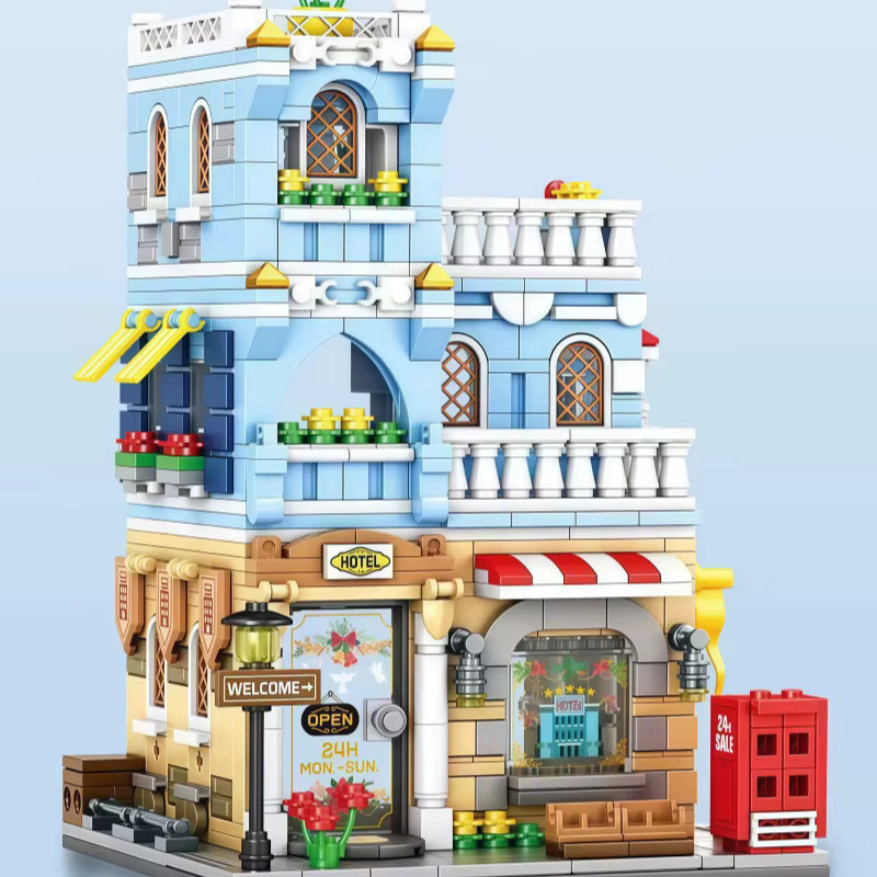 CACO BLOCKS Straßenansicht-Bausteinset, Urbanes Hausmodell-Set - Bild 2