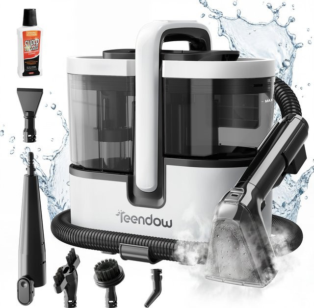Teendow C7 MAX Teppich- und Dampfsauger mit 1800W, 16 kPa Saugkraft und Doppeltank - Bild 1