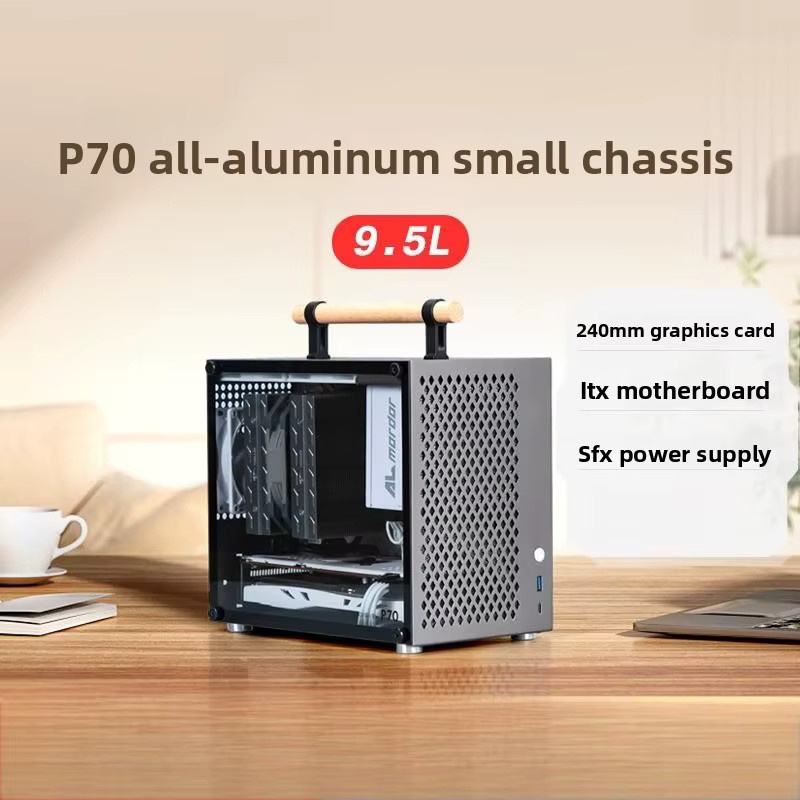 VBNM P70 ITX Mini-A4 Gehäuse aus Aluminium für ITX-Motherboards und SFX-Netzteile - Bild 2