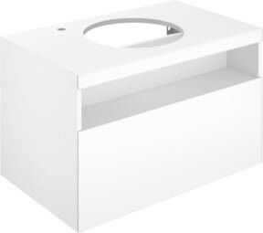 Keuco Waschtischunterschrank Stageline in Weiß, lackiert, B/T/H: 80 x 49 x 49 cm - Bild 1