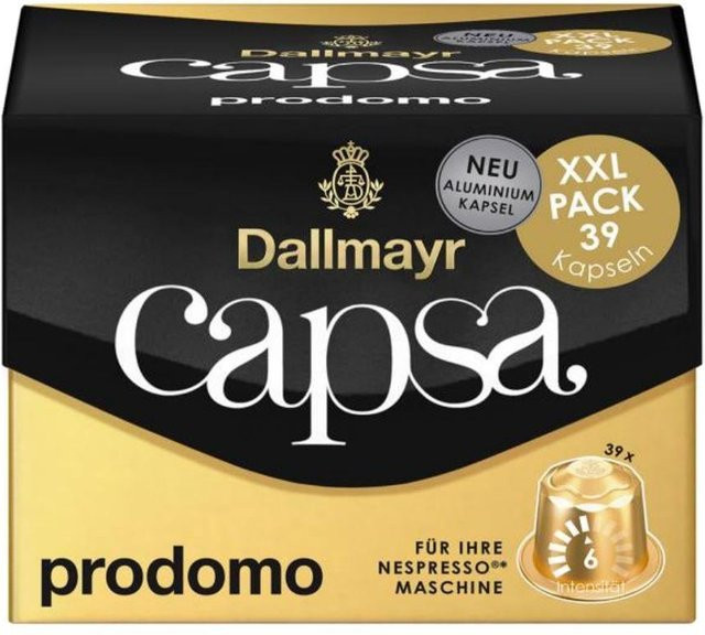 Dallmayr Prodomo Kaffee Kapseln Nespresso Original 39 Stück - Bild 1