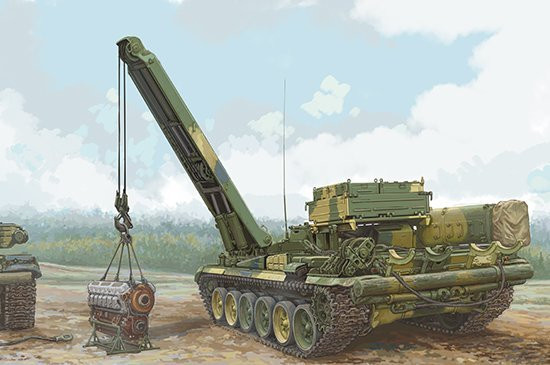 Trumpeter Russian BREM-1 Armoured Recovery Vehicle, Fahrzeuge, Grün - Bild 1