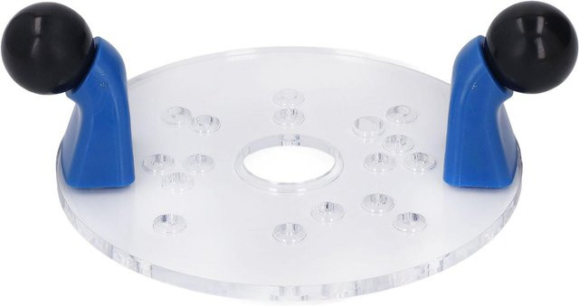 Koogeelife Universelle Router-Grundplatte für tragbare Tischfräsen aus transparentem PVC mit vorgebohrten Löchern und rundem Schaft - Bild 1