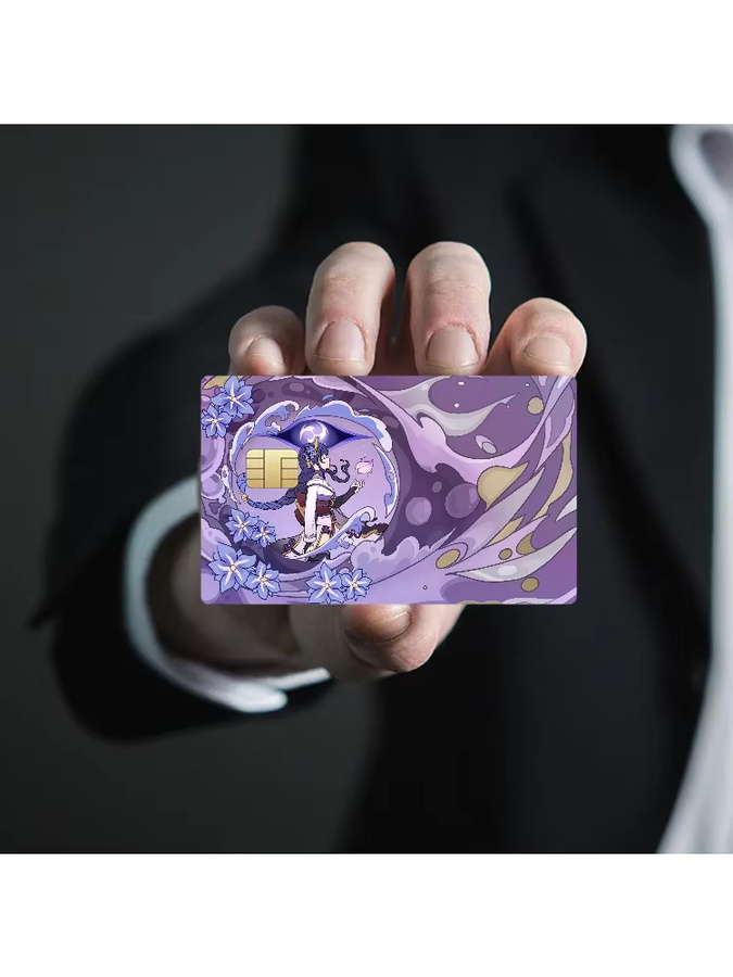 Genshin Impact, Anime-Bank-Kreditkarten, Buspass-Aufkleber, wasserfeste Aufkleber - Bild 6