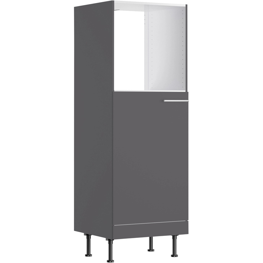 Optifit Küchen-Midi-Schrank Ingvar420 für Backofen und Kühlschrank, Anthrazit Matt, B/T/H: 60 x 58,4 x 176,6 cm - Bild 2