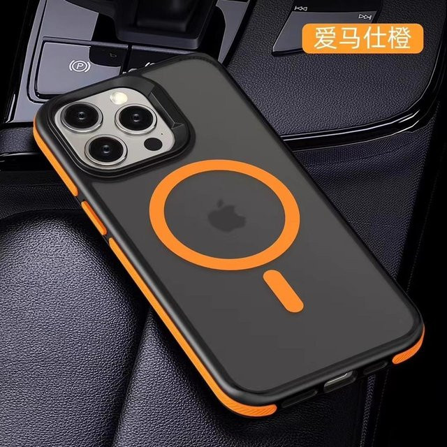 MagSafe Handyhülle mit mattem Finish für iPhone 11 bis 16 Pro Max Plus in Schwarz und Transparent von TuiYing - Bild 1
