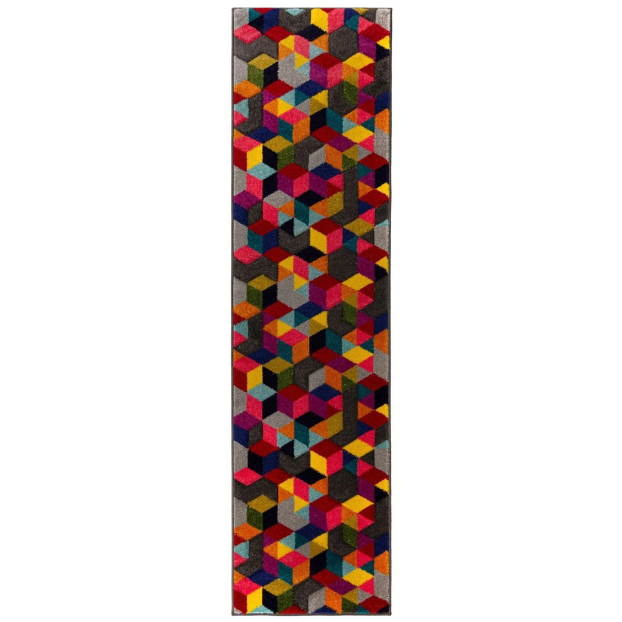 Flair Rugs Kinderteppich Dynamic in Mehrfarbig mit geometrischem Design, B/T: 66 x 230 cm - Bild 2