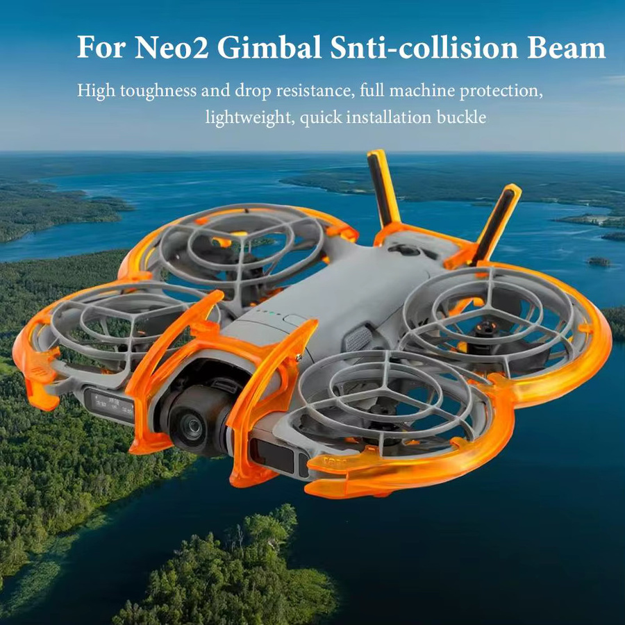 DJI Neo2 Gimbal Anti-Kollisions-Schutzabdeckung und Strahlenschutzleiste in Orange - Bild 4