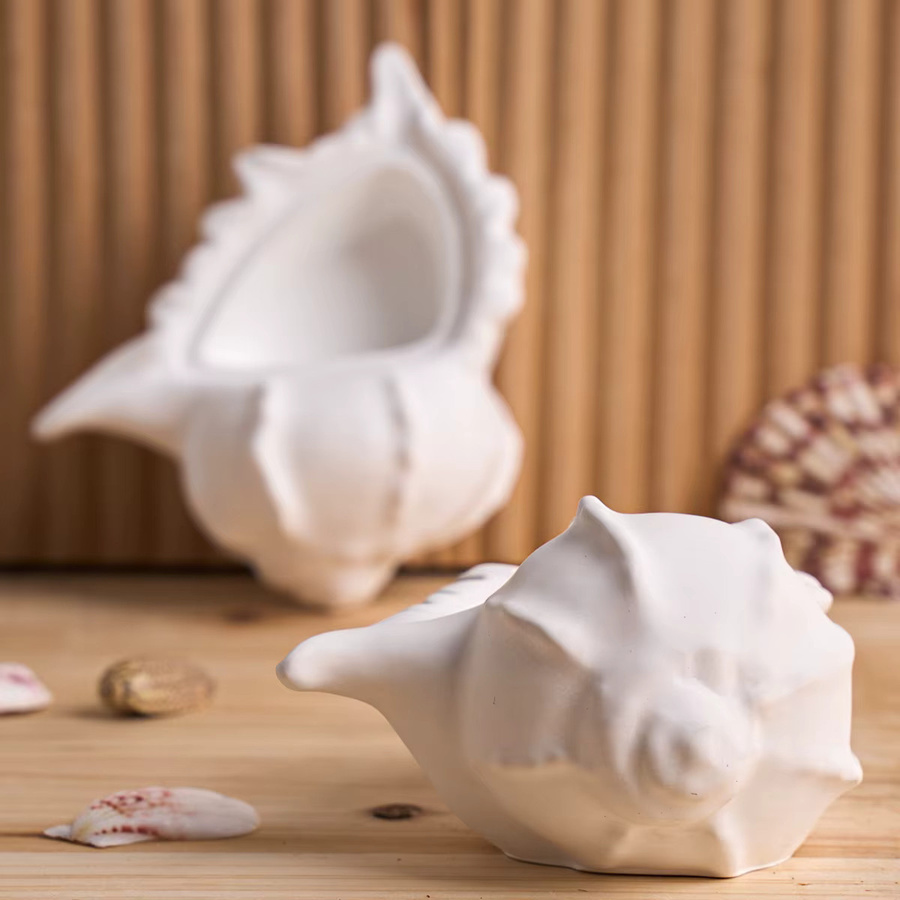 UDOCOOL 3D Muschel-Silikonform in Weiß für DIY Gips Kerzen und Aromatherapie Bastelzubehör - Bild 3