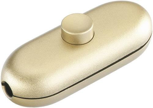 InterBär Schnurschalter Gold 1 x Aus/Ein 2A - Bild 1