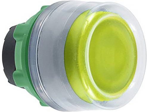 Schneider Electric ZB5AW583C0 Drucktaster-Frontelement aus Kunststoff in Gelb, Grau und Grün - Bild 1
