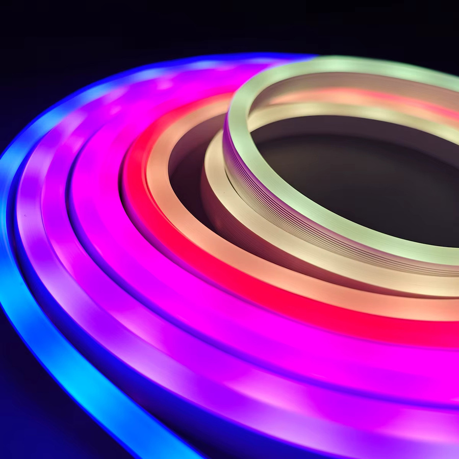 SerRickDon RGBIC Neon-LED-Streifenlicht Multicolour, Intelligentes WiFi USB-LED-Band mit Dreamcolor Chasing & Music Sync, Alexa und Google Assistant Sprachsteuerung für Gaming und Party-Dekoration - Bild 2