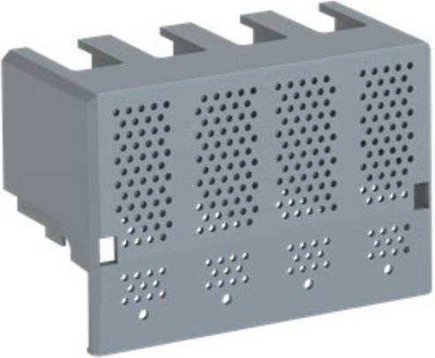ABB Klemmenabdeckung OTS160G1L4 mit Schnappbefestigung aus grauem Kunststoff - Bild 1