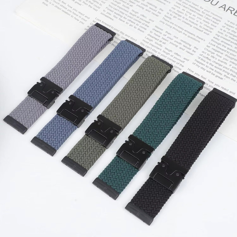 Uhrenarmband geflochtenes Nylon, Textil, Unisex - Bild 2