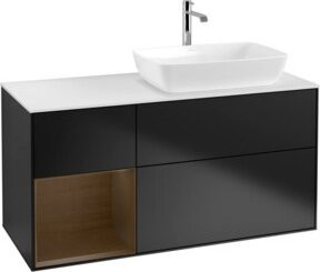 V&B Waschtischunterschrank Finion Wandbeleuchtung in Weiß lackiert Breite: 120 cm, Tiefe: 50,1 cm, Höhe: 50,1 cm - Bild 1