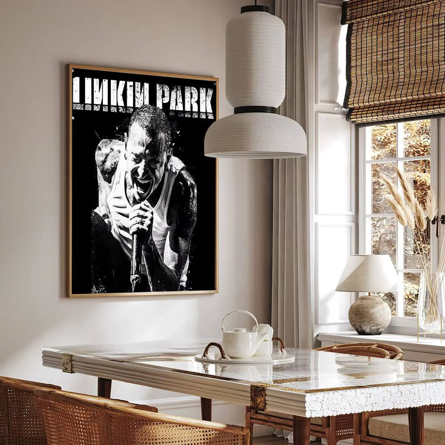 Bilibili Linkin Park Anime Poster als wasserfester Papieraufkleber zur Wanddekoration, B/H: 15,0 x 15,0 cm - Bild 6