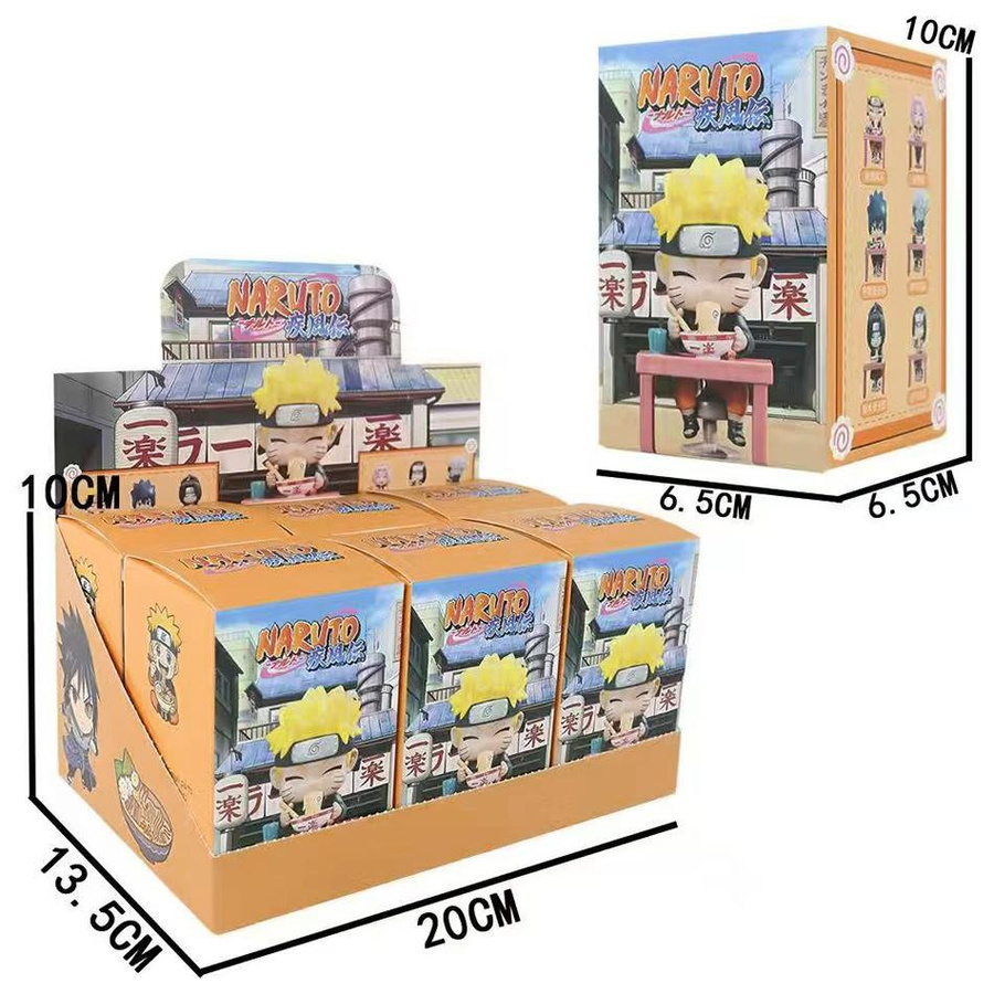 Yiran toy Naruto Shippuden Ramen-Thema Blind Box Chibi Mini PVC Anime Figuren - Bild 4