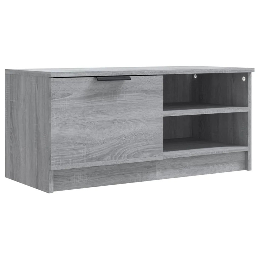 vidaXL TV-Schrank in Grau Sonoma aus Holzwerkstoff, B/T/H: 80 x 35 x 36,5 cm - Bild 2