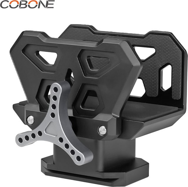 COBONE Sattelgewehrklemmen-Adapter aus Aluminium in Schwarz als leichte Stativhalterung für Jagd und Outdoor-Schießhalterungen - Bild 1
