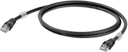 Weidmüller RJ45 Patchkabel CAT 6a S/FTP Ethernet LAN Schwarz, Länge: 3,00 m - Bild 1