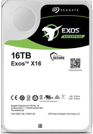 Seagate Exos X16 ST16000NM001G Interne HDD Festplatte 16 TB SATA 6Gb/s 7200 U/min 3.5 Inch Silber - Bild 1