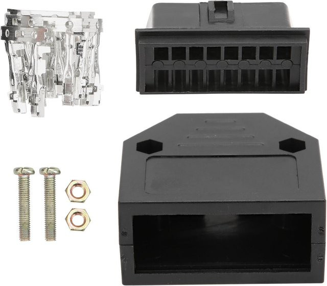 Igeteck Universal OBD2 Stecker Adapter Kit 16Pin Auto Diagnose Scan Tool Grau und Schwarz - Bild 1