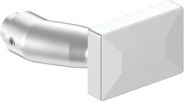 FeNau Türdrücker aus Aluminium, Eckig Gekröpft, Silber - Bild 1