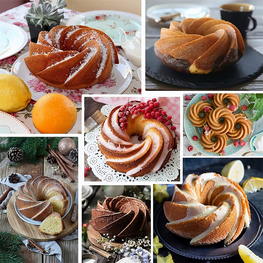 Antihaftbeschichtete Silikon-Kuchenform von zxyouping, runde 3D-Backform für dein Backwerkzeug - Bild 5