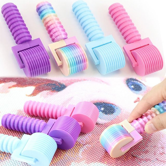 DIY Diamantmalerei Zubehör Set mit Stift und Roller in Multicolour aus Kunststoff - Bild 1