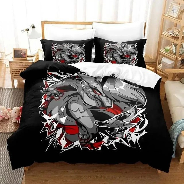 Loona Boss 3D Anime Bettwäsche Set für Einzelbetten, 3-teilig, Bettbezug und Bezüge, Breite: 220 cm, Länge: 240 cm - Bild 1