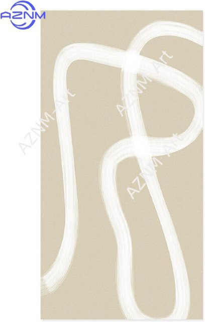 KAYOU Boho Abstrakte Matisse Wandkunst Poster Beige und Weiß Minimalistisches Leinwandgemälde für deine Inneneinrichtung - Bild 1