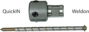 ALFRA Adapter KB Quick IN mit Weldon Aufnahme in Silber - Bild 1