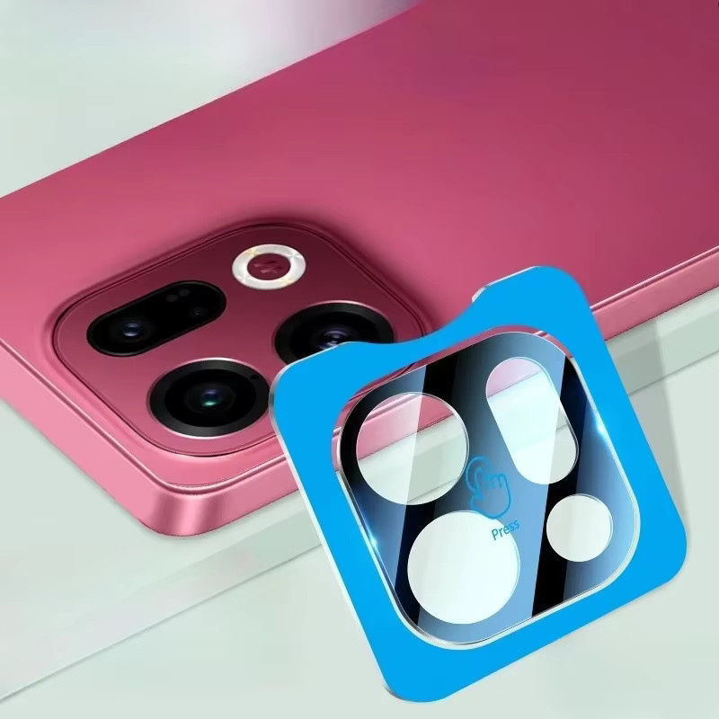 OPPO Find X9 Pro Kamera Objektiv Schutz Glas mit Schutzring in Transparent - Bild 2