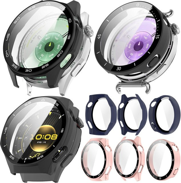 Huawei Smartwatch Schutzfolie mit Hülle, Schwarz - Bild 1