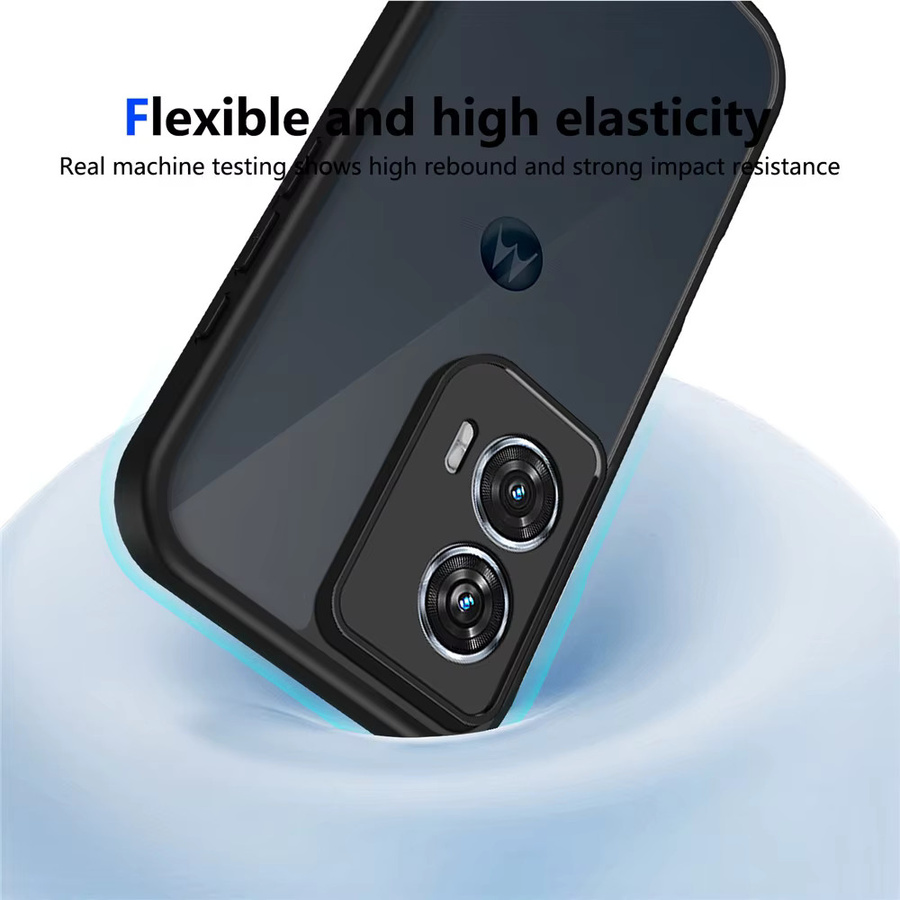 Stoßfeste Handyhülle mit Soft-Touch-Oberfläche für Motorola G86 G56 G35 G55 G85 G24 G34 G54 G82 G52 G06 G57 G67 Power in Schwarz - Bild 3