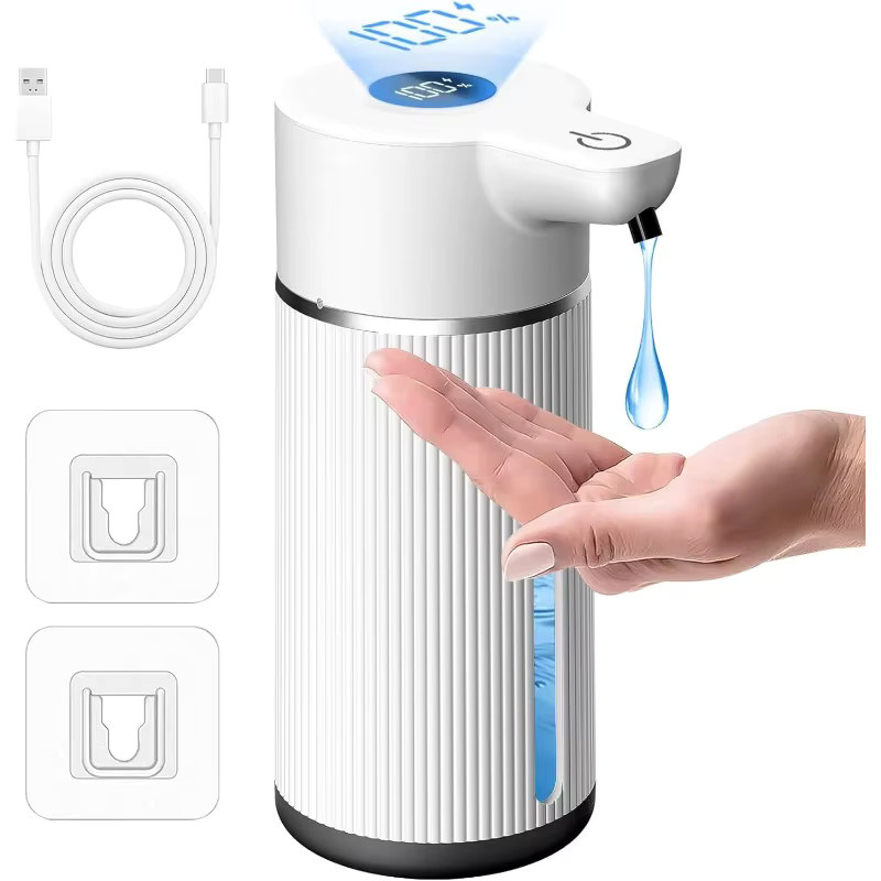 Sarmocare Automatischer Flüssigseifenspender in Weiß mit 420 ml Fassungsvermögen und 4 Geschwindigkeitsmodi - Bild 2