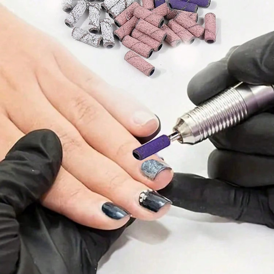 NotNoot Nagelbohrer-Schleifbänder, 60 Stück, 4 Farben, grob und fein, 3,1 mm - Bild 3