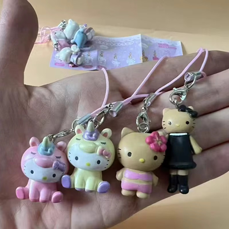 Sanrio KT Cat Fantasy Meerjungfrauen-Handykette, Mini-Puppe, Schlüsselanhänger - Bild 2