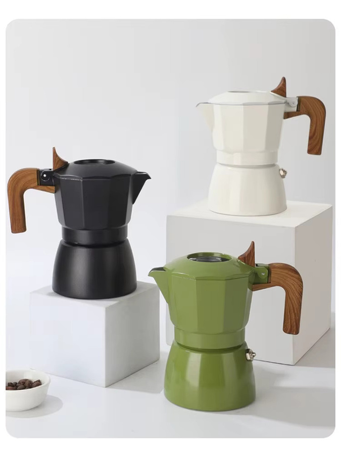 CHANSUNRUN Moka-Kanne Espresso-Extraktionskessel mit Doppelventil für Outdoor-Brühgerät, 100 ml - Bild 5