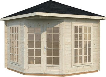Palmako Holz-Pavillon Melanie in Beige, B/T/H: 280 x 280 x 217 cm - Bild 3