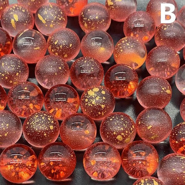 FastStar Glasmurmeln Kugeln Anhänger, 50-teiliges Set, Braun, 12 mm - Bild 1