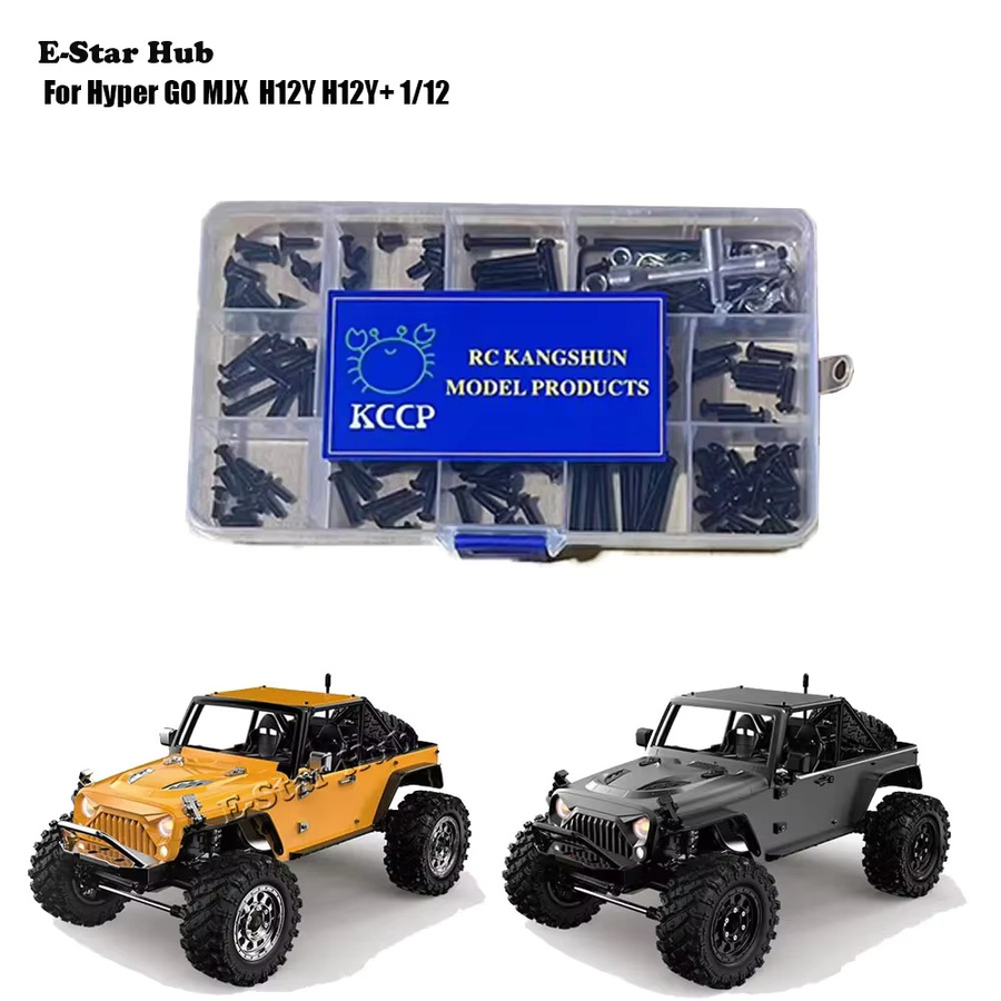 MJX Hyper GO H12Y H12Y, RC Auto, Metall Upgrade Teile, 1:12, Schwarz - Bild 2