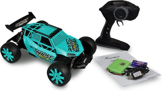 AMEWI Sandbuggy Ghost RC Auto 1:12 türkis/schwarz - Bild 1