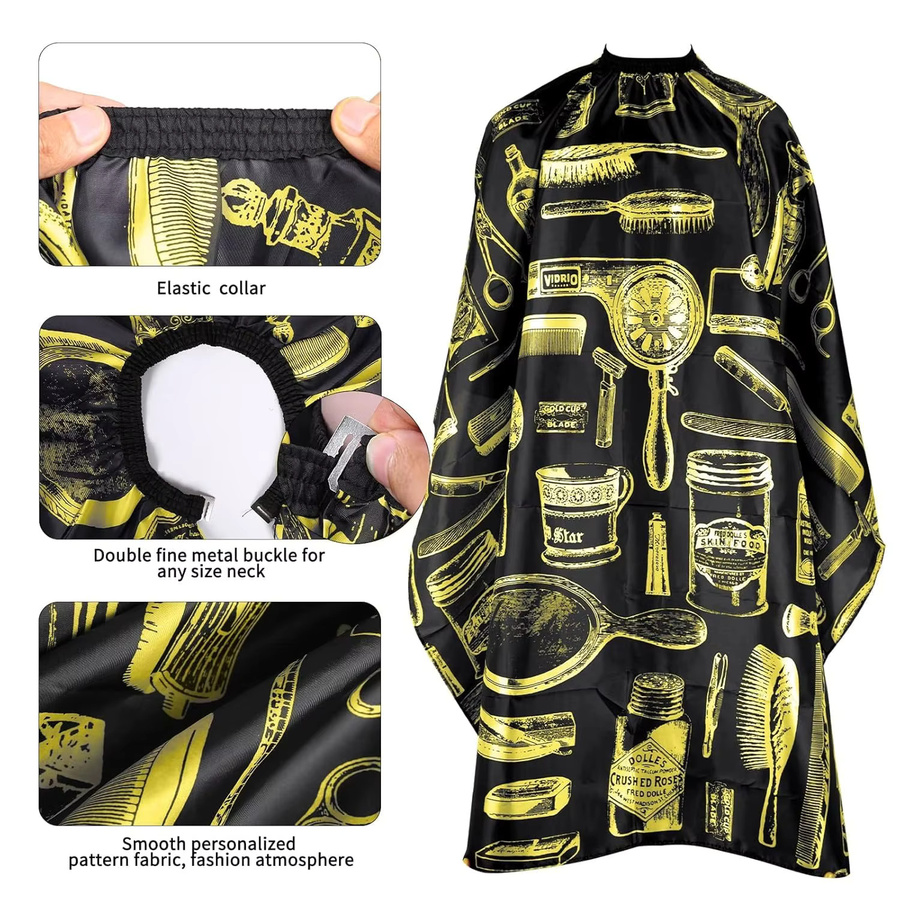 Friseurumhang, wasserdicht, Nylon, Unisex - Bild 4