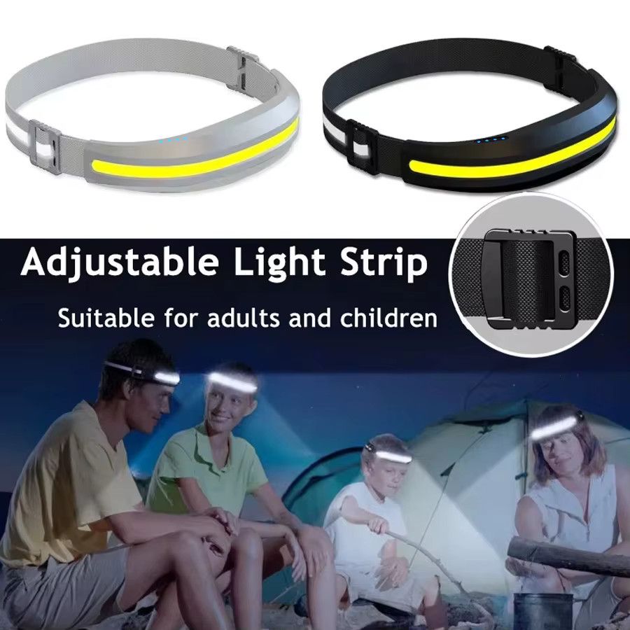 LONGRIVER COB-Stirnlampe mit USB-Ladefunktion, wiederaufladbare Outdoor-Camping-Leuchte mit 4 Beleuchtungsmodi und Rot/Weiß-Licht - Bild 5