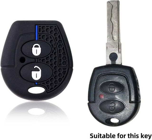 Schlüsselabdeckung und Schlüsselkappe in Schwarz für Seat, Skoda und Volkswagen Modelle - Bild 1